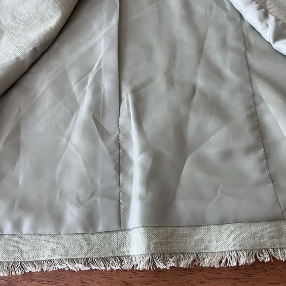 Carole Little Vintage Womens Size 1X Embroidered Jacket with Fringe Detail Sage - Picture 12 of 13